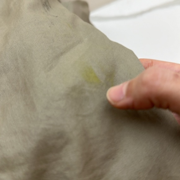 Preloved Coach Green Cotton/Nylon Parka Snap out Liner/ Faux Fur Hood Trim - Picture 17 of 17